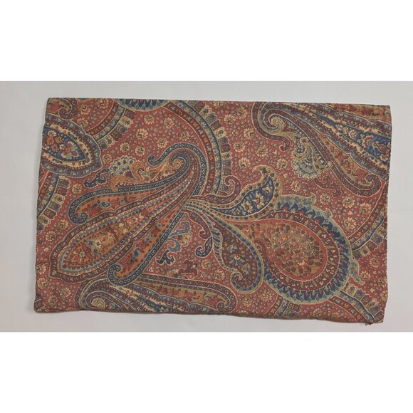 Pottery Barn Gayle Paisley Red Fall Pillow Cover Lumbar Persian  16" X 26" - Picture 3 of 8